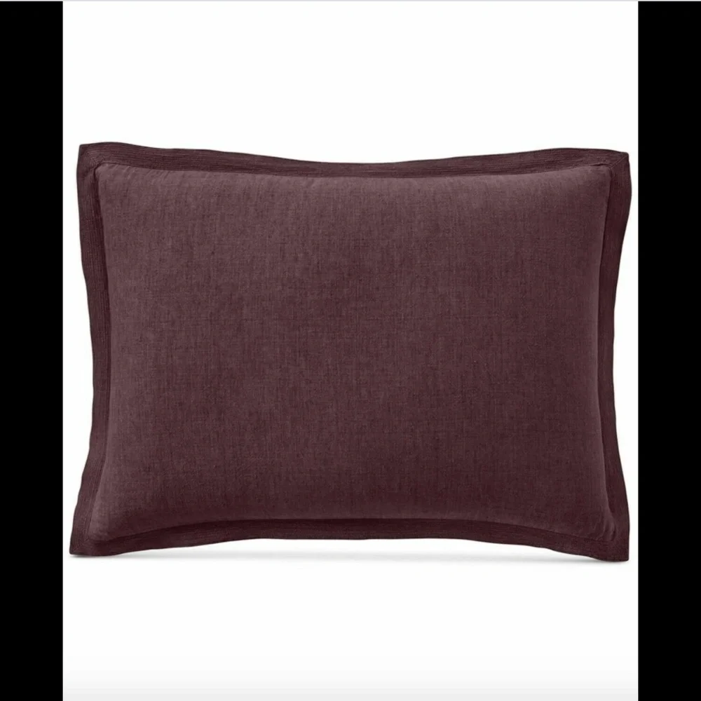 NIB $120 Hotel Collection 100% Linen (1) Standard Sham Pillow‎ Case #244
